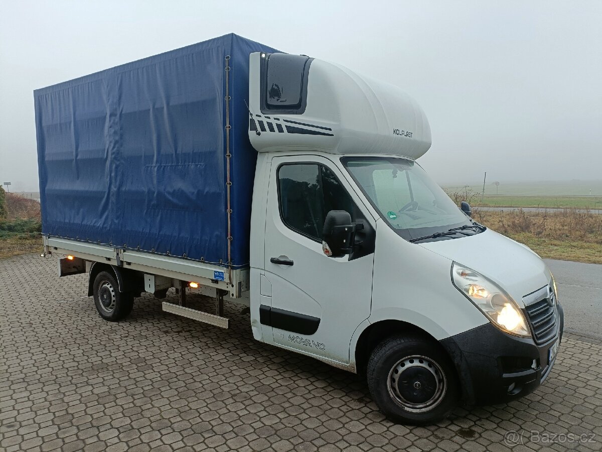2017 Opel Movano plachta 8 ep, shrnovačka, STK do 2028 - 4