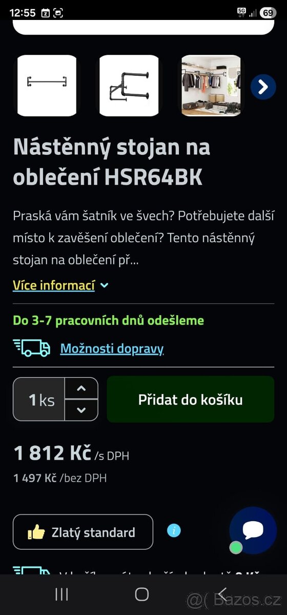 NOVÁ ŠATNÍ TYČ NA STĚNU - 4