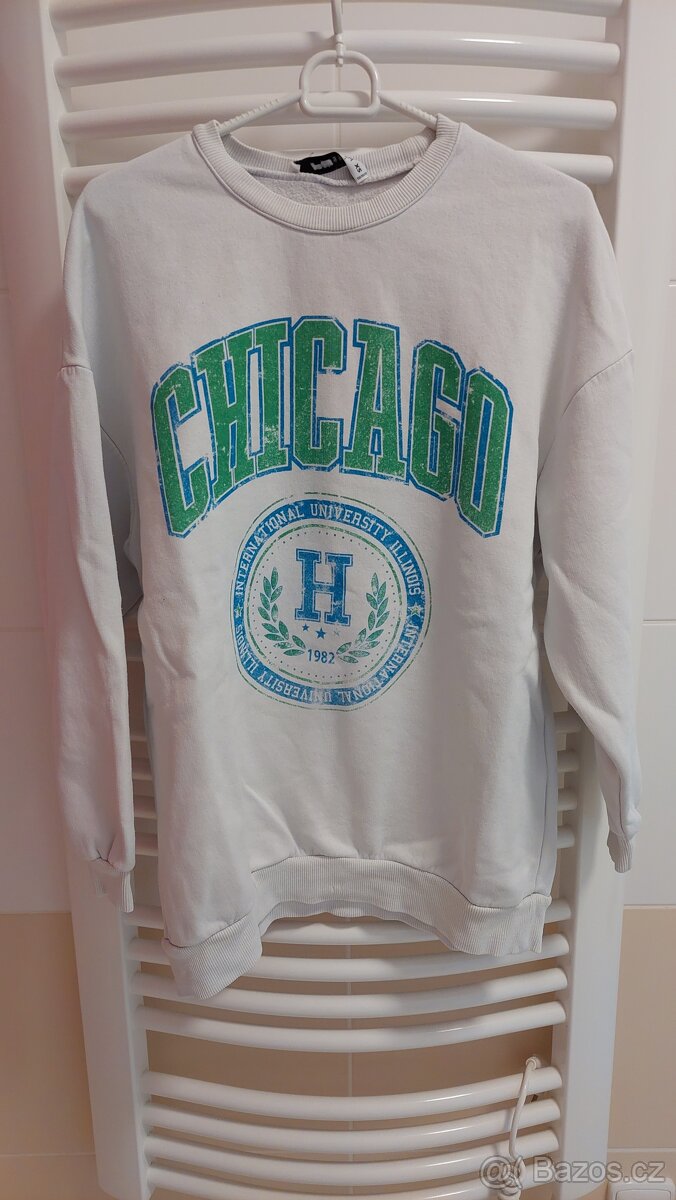 2x bílá dívčí, popř. i chlapecká mikina New Yorker - 4