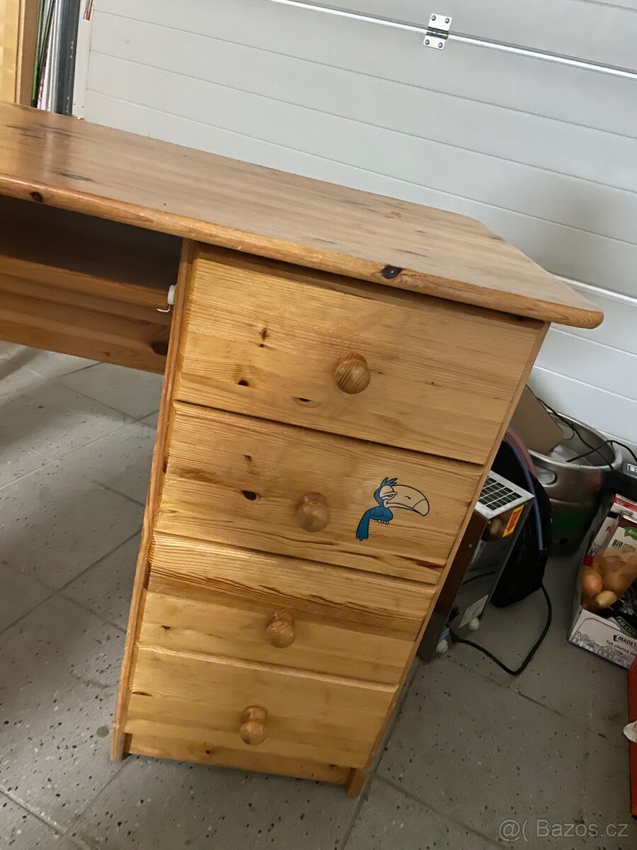 Pracovní stůl z masivu - 4