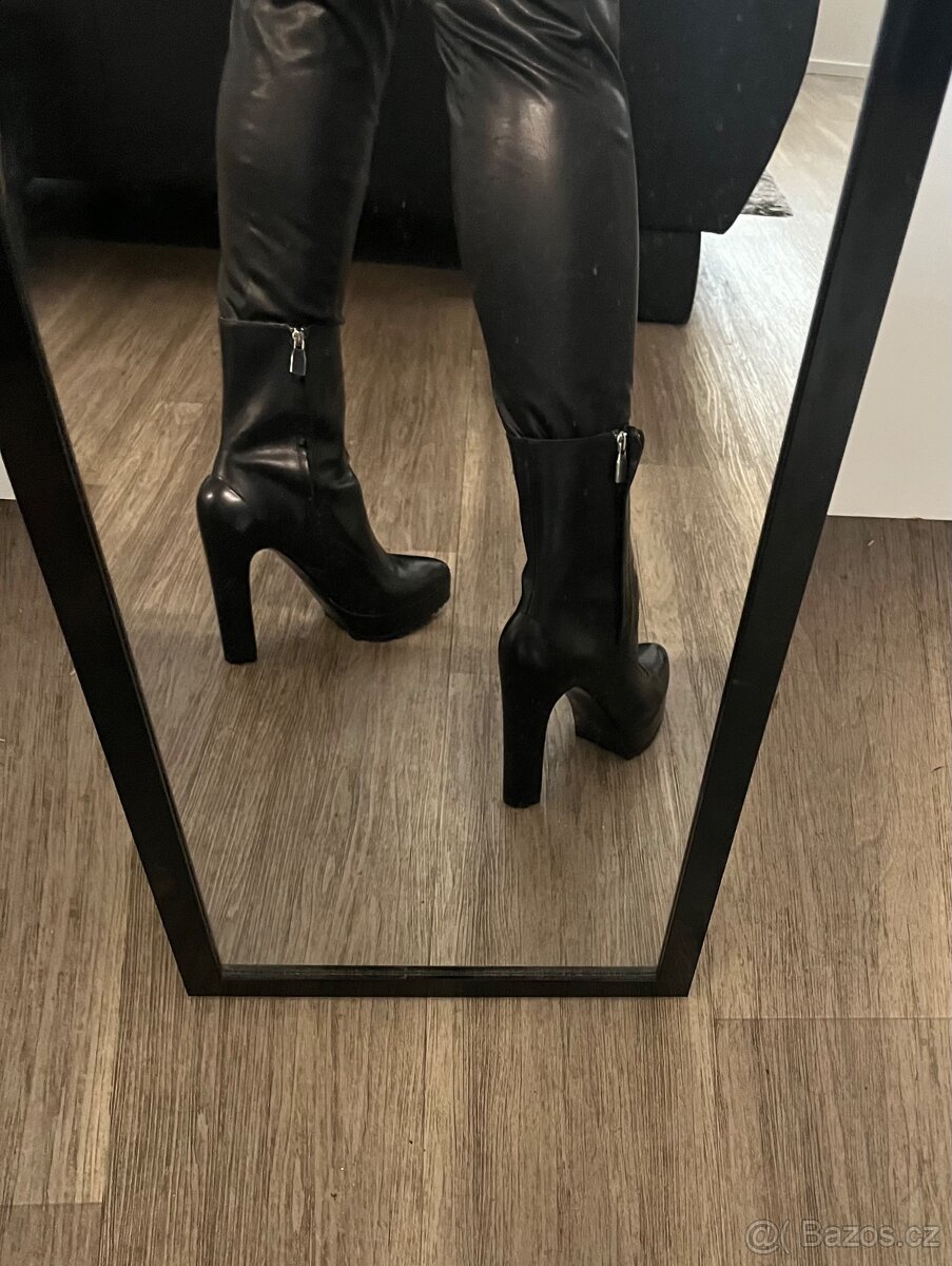 Kotníkové vysoké boty Zara - 4