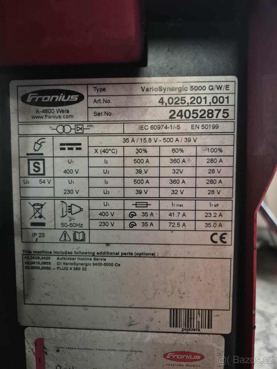 CO2 svářečka Fronius Vario Sinergic 5000 AVG - 4