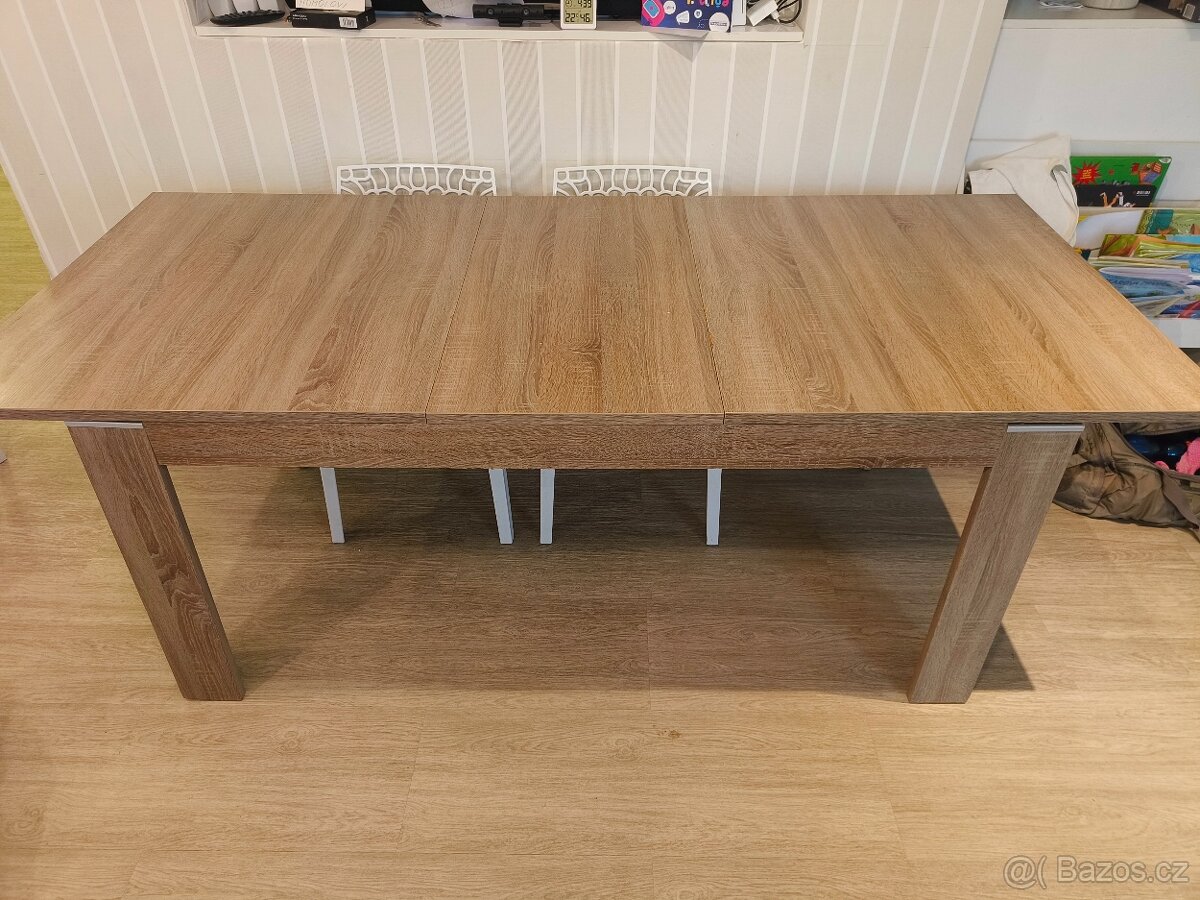Rozkládací jídelní stůl dub sonoma - 4