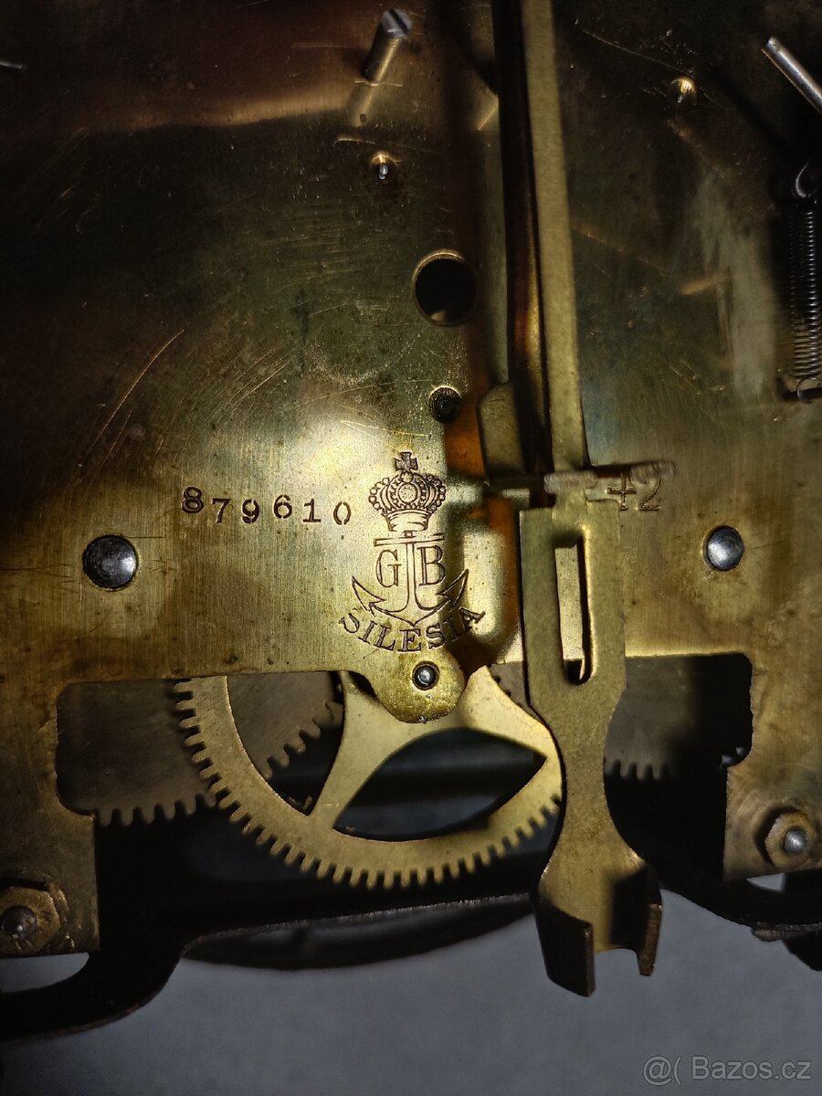 Gustav Becker nástěnné hodiny starožitný - 4