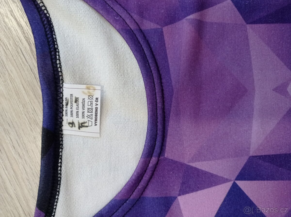 Fialový top/triko 3/4 rukáv - 4