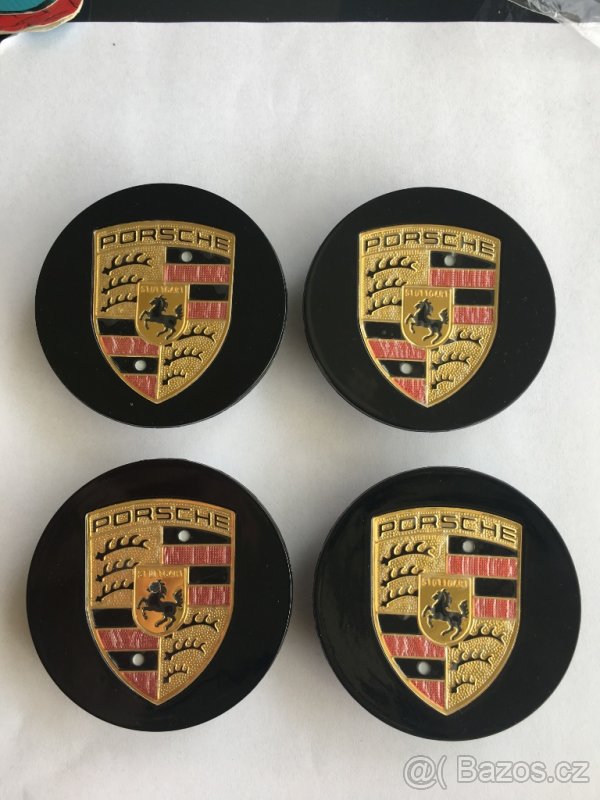 Porsche středové krytky 4ks (pokličky) 65mm 5.barvy - 4