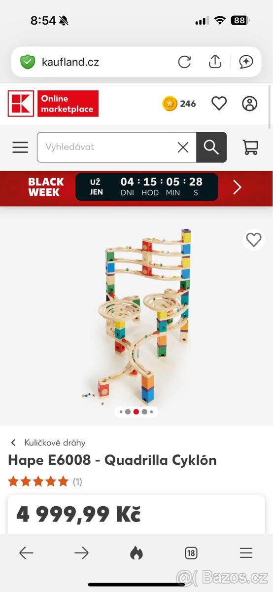 Hape Quadrilla velká kuličková dráha stavebnice - 4