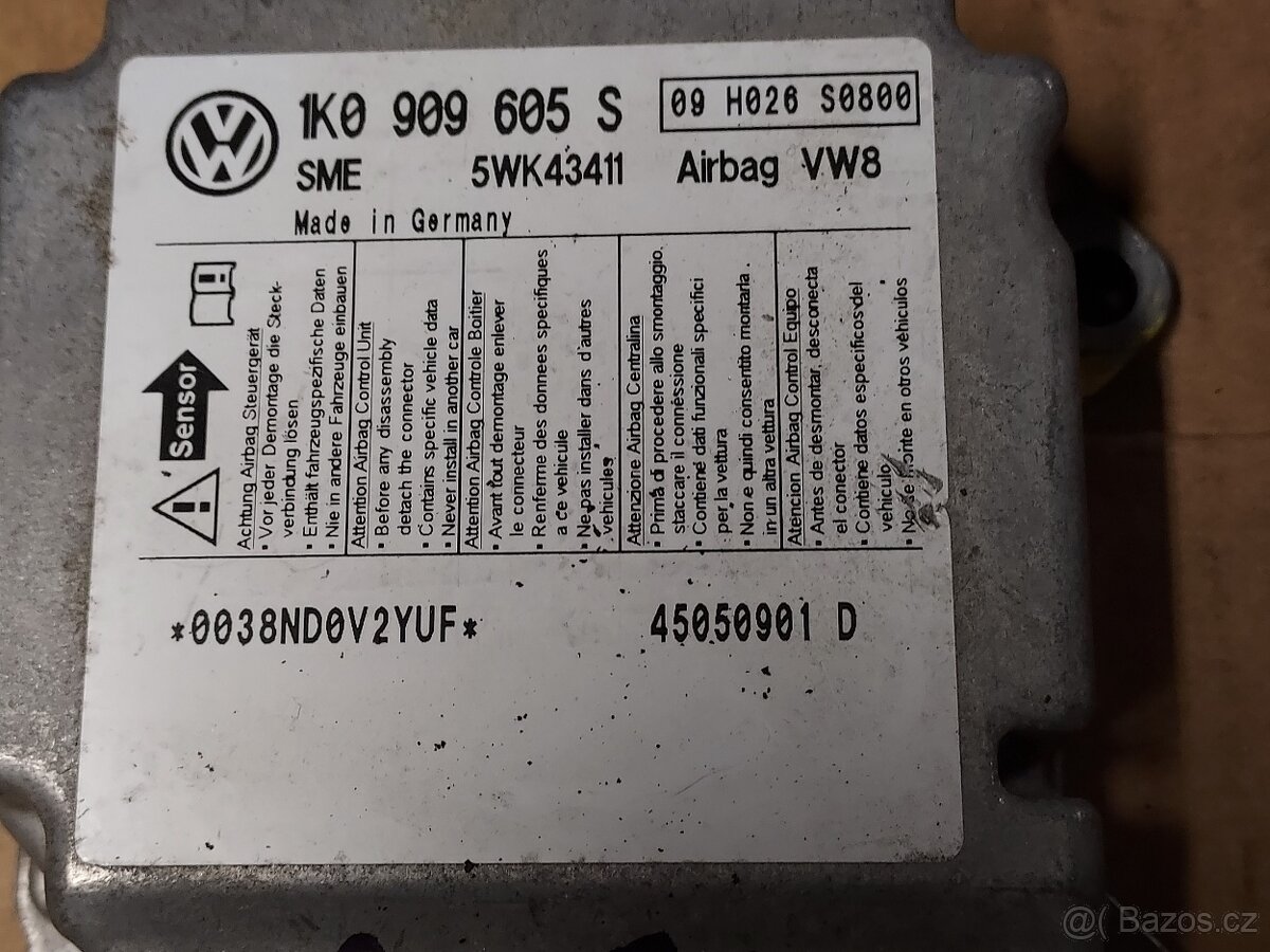 řídící jednotka airbagu VW - 4