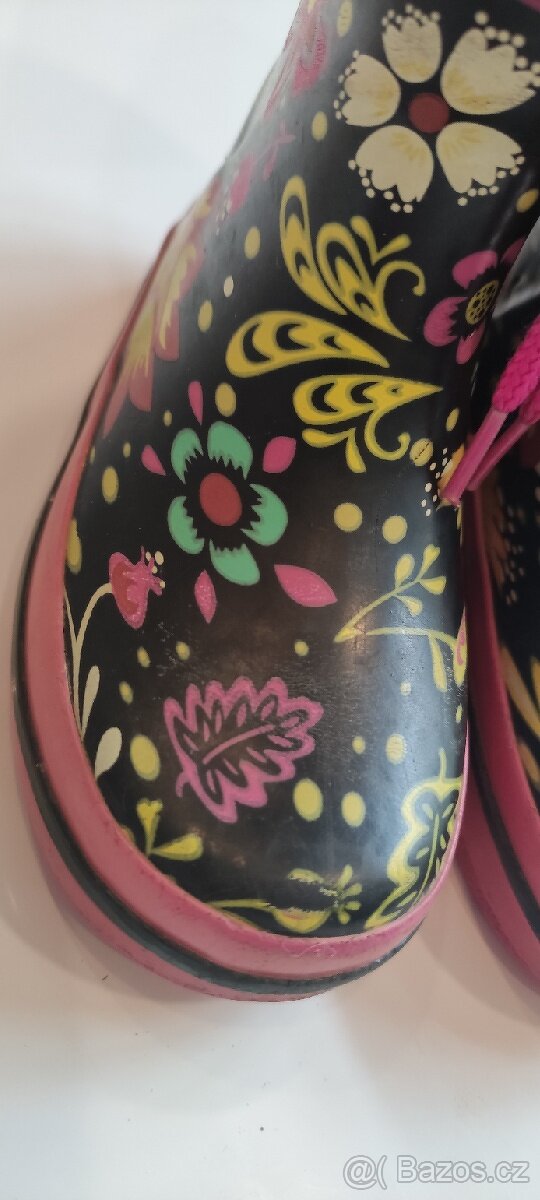 Dívčí holínky, gumáky, vel. 24 - 4