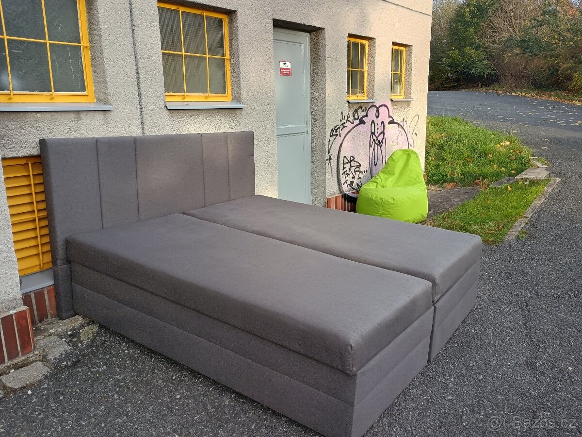 Manželská postel 200x180 s úložným prostorem - 4