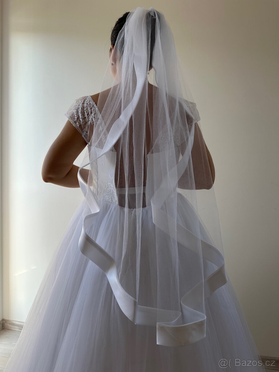 Svatební šaty vel L - 4