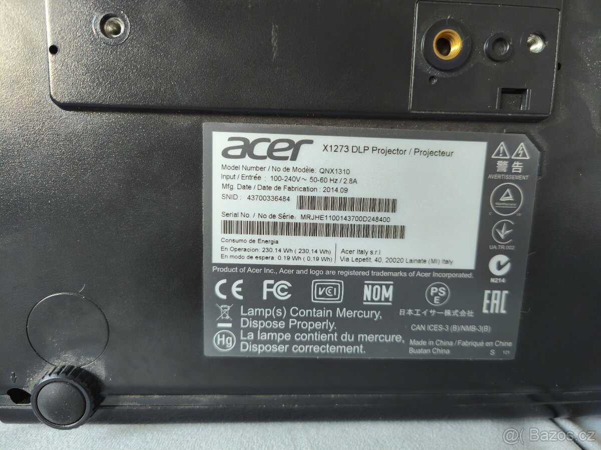Acer X1273 DLP - 4