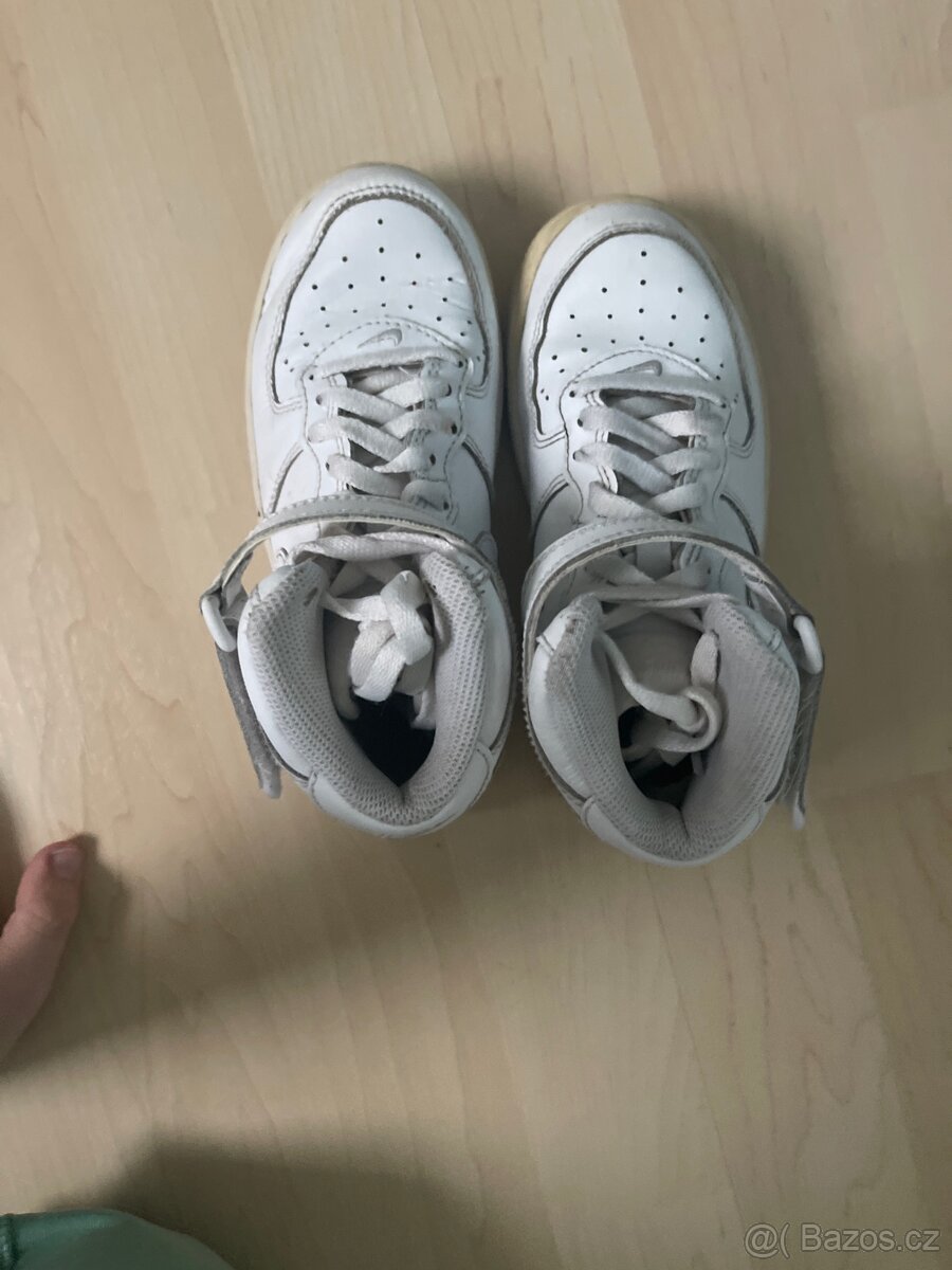 Nike boty kotníčkové kožené - 4