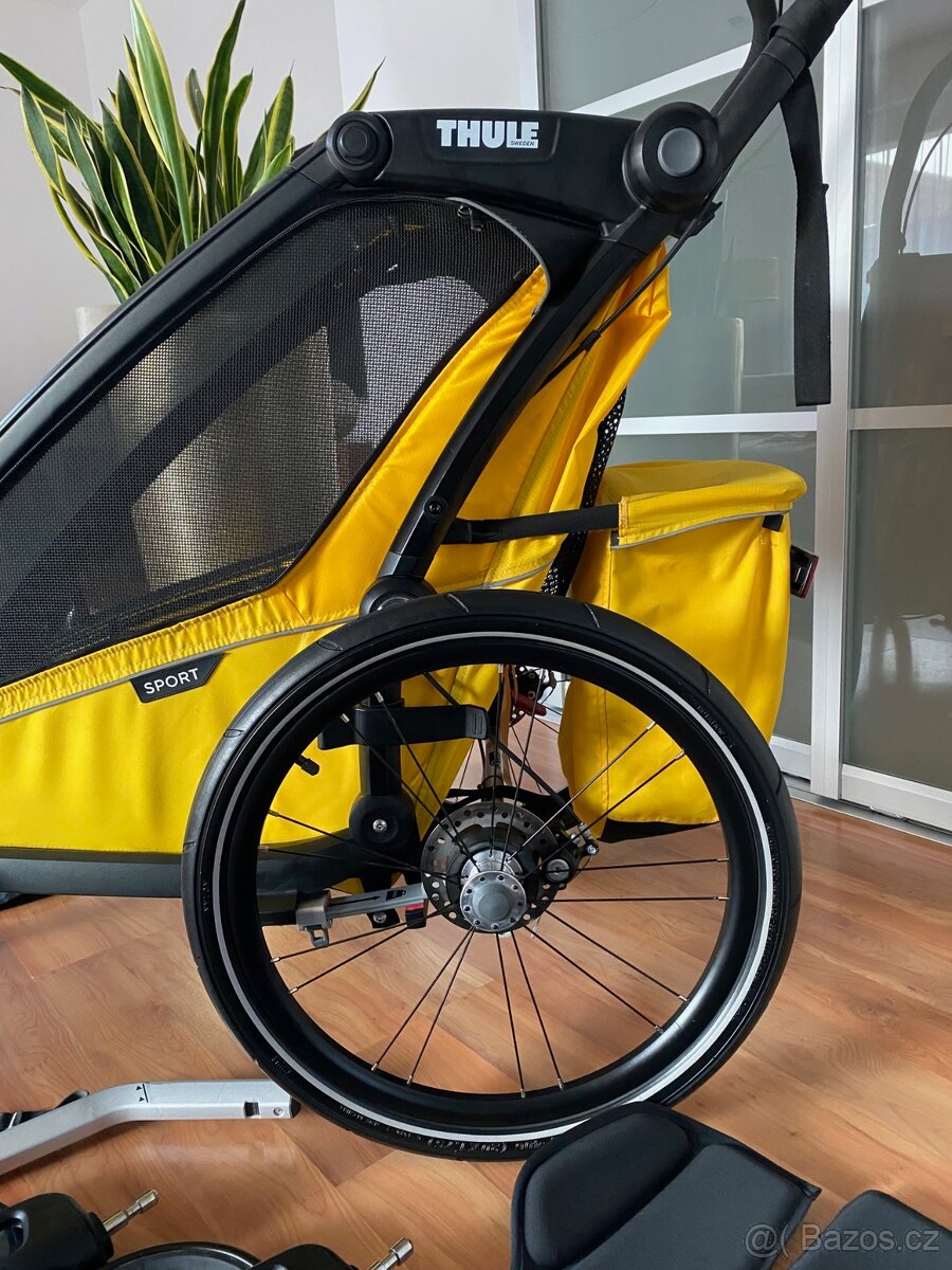 💛🖤 Thule Chariot Sport + 3 sety 🖤💛 - 4