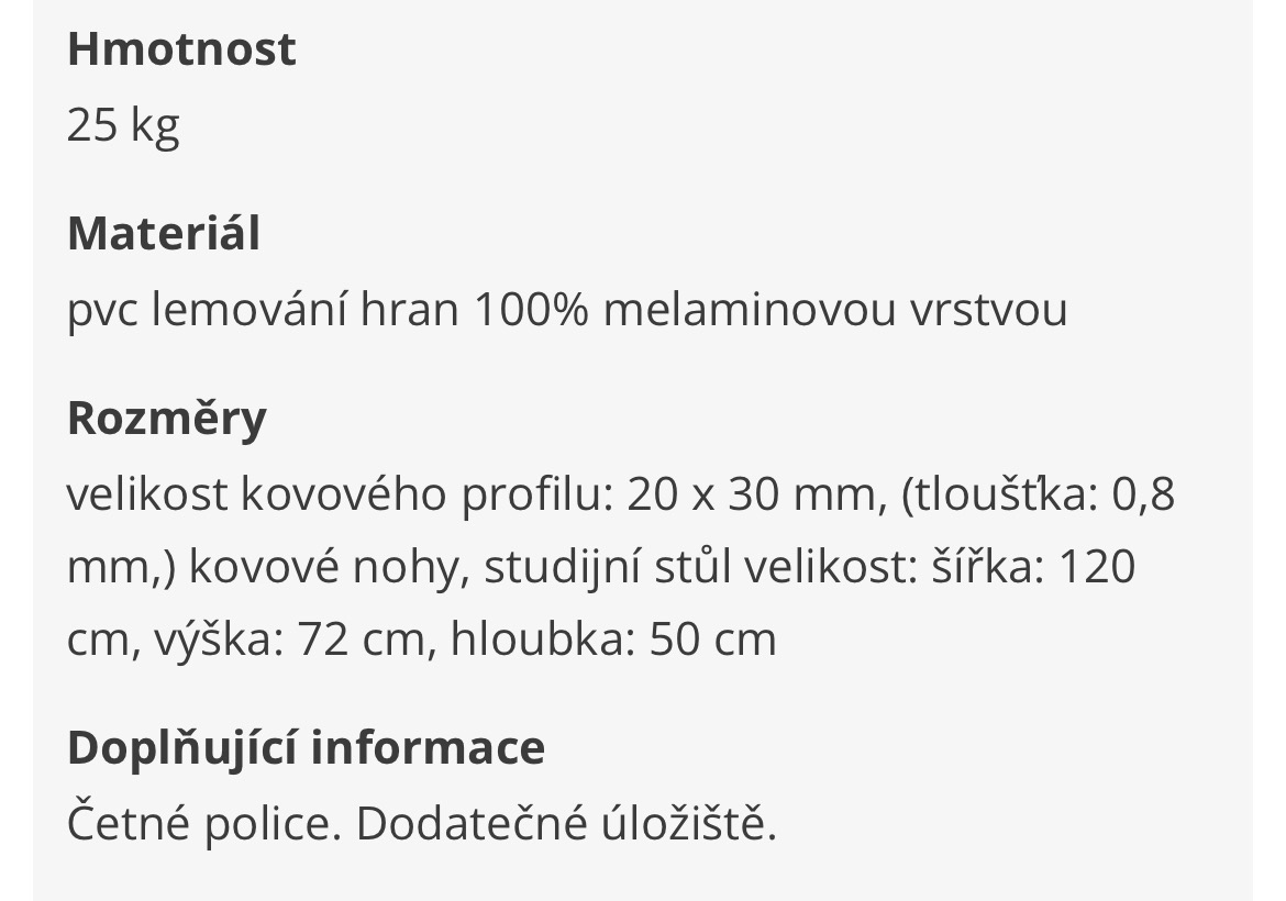 Psací/PC stolek - 4