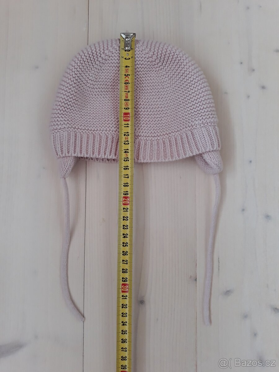 Sv. růžová bunda a čepice vel 86 - 4