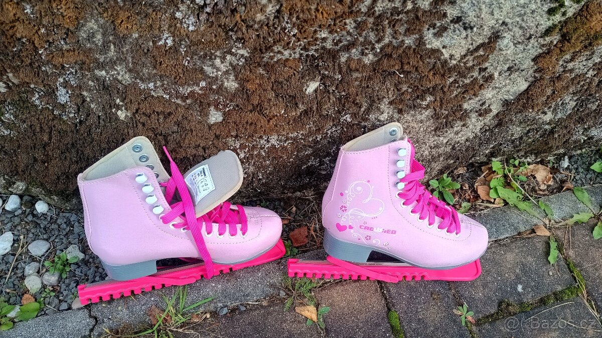 Dívčí brusle růžové velikost 33 - 4