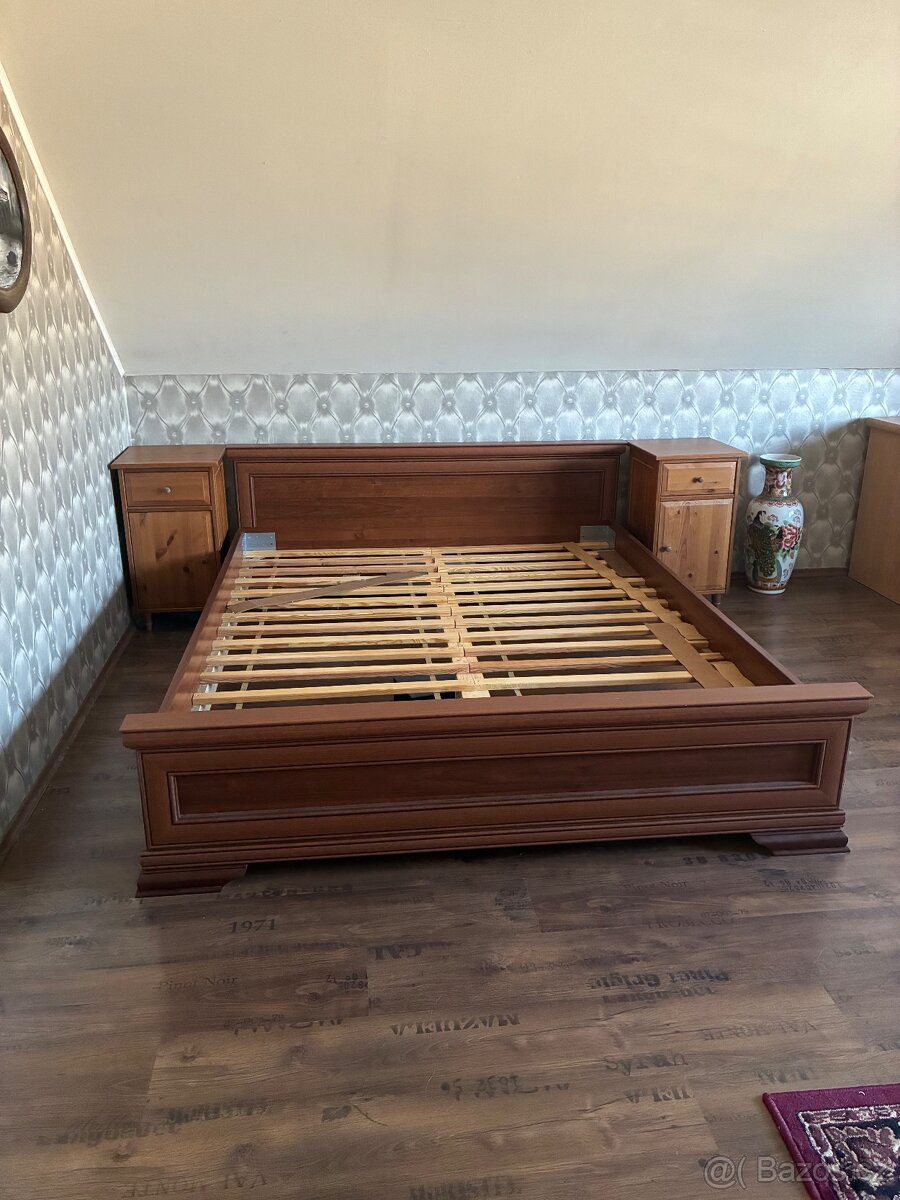 POSTEL + NOČNÍ STOLKY 160cm - 4
