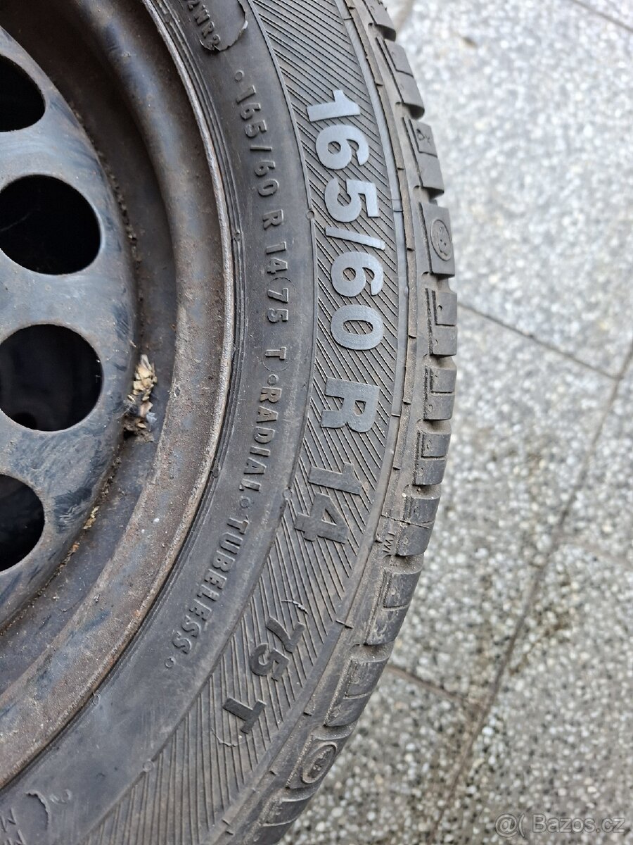 2x letni pneu s disky 165/60 R14 - 4