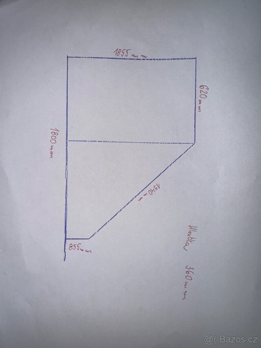 Šikmá skříň/botník - 4