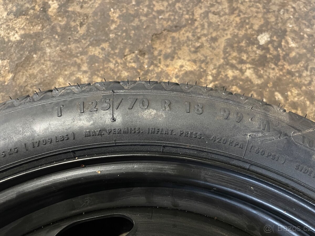 Prodám dojezdovou rezervu 18” - 4