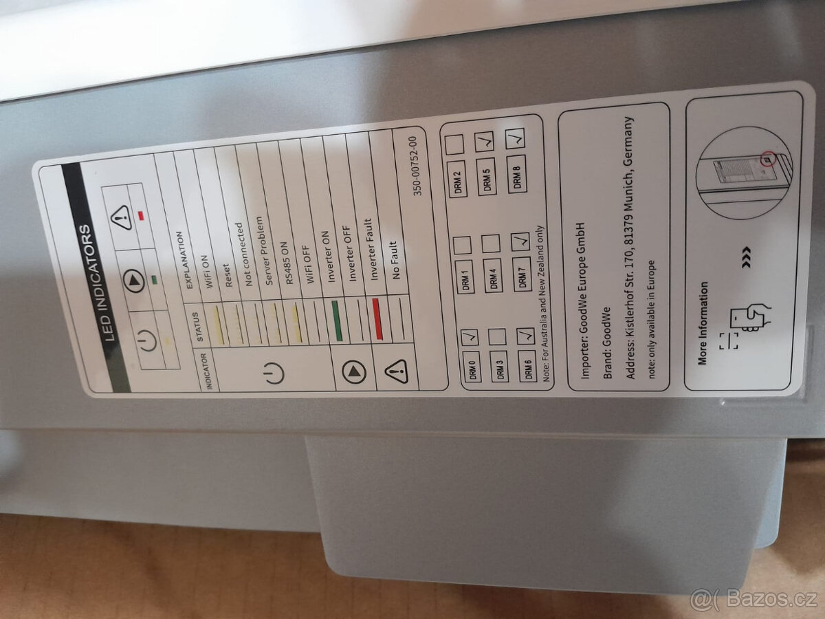 Střídač GoodWe GW5K-DT třífázový - 4