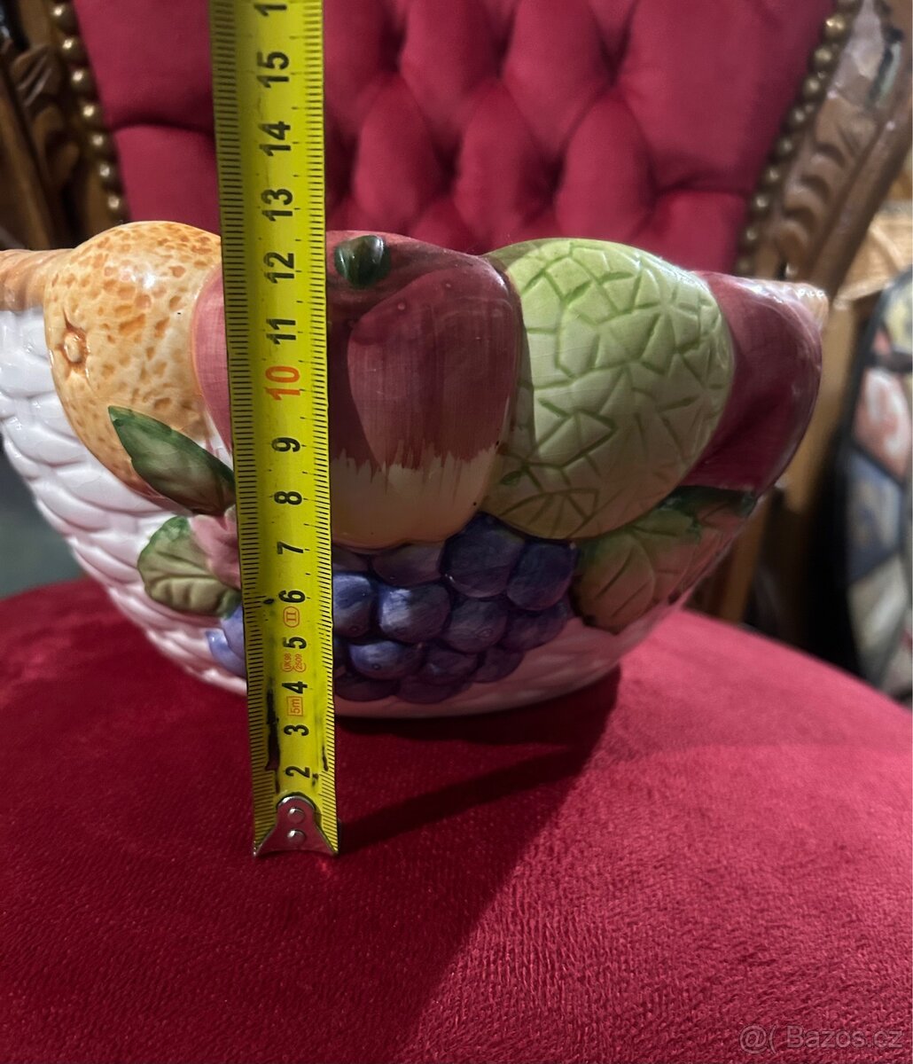 Keramická italská mísa ovoce - 4