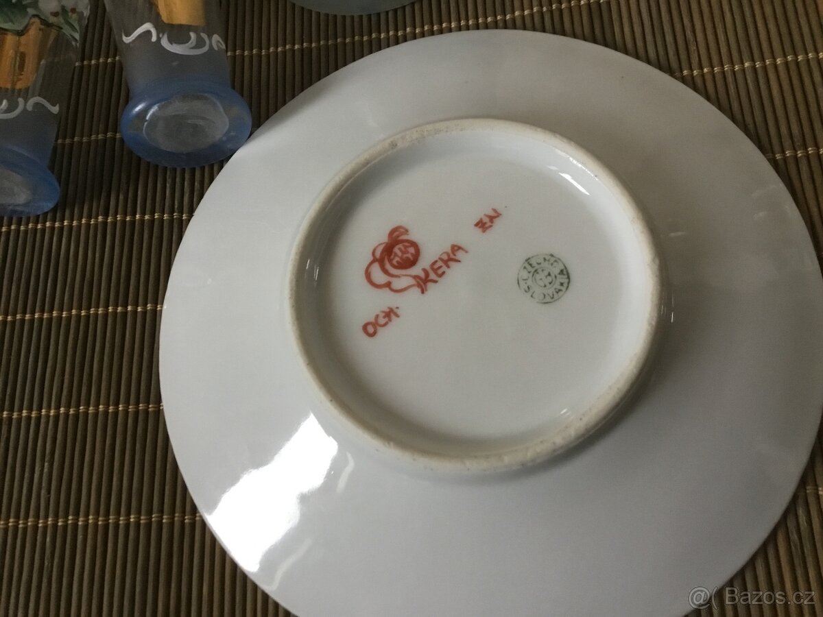 karafa, cukrenka, odlivky, talirek, konvice - 4