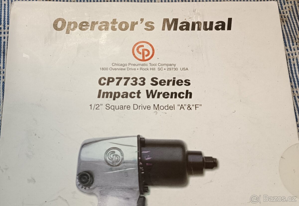 Pneumatický příklepový utahovák CHICAGO PNEUMATIC CP7733 - 4