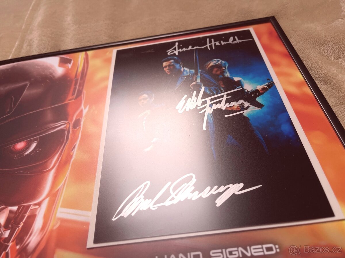 Vlastnoručně podepsaná fotografie Terminator 2 s COA - 4