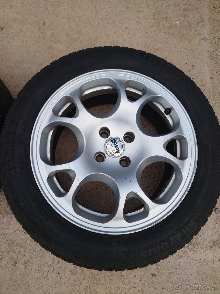 Disky Alessio R16 4x100, pneu barum - 4