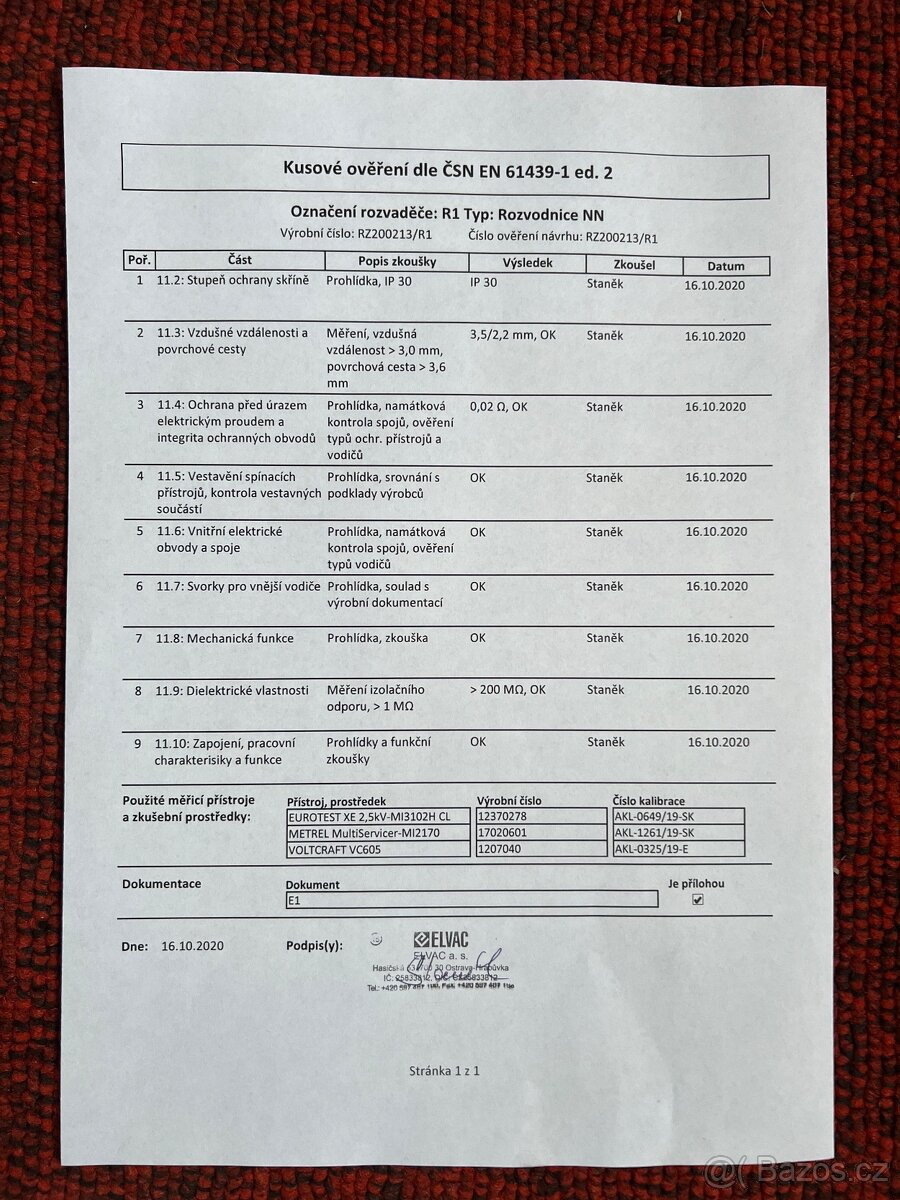 Elektro rozvaděč na RD s protipožární ochranou - 4