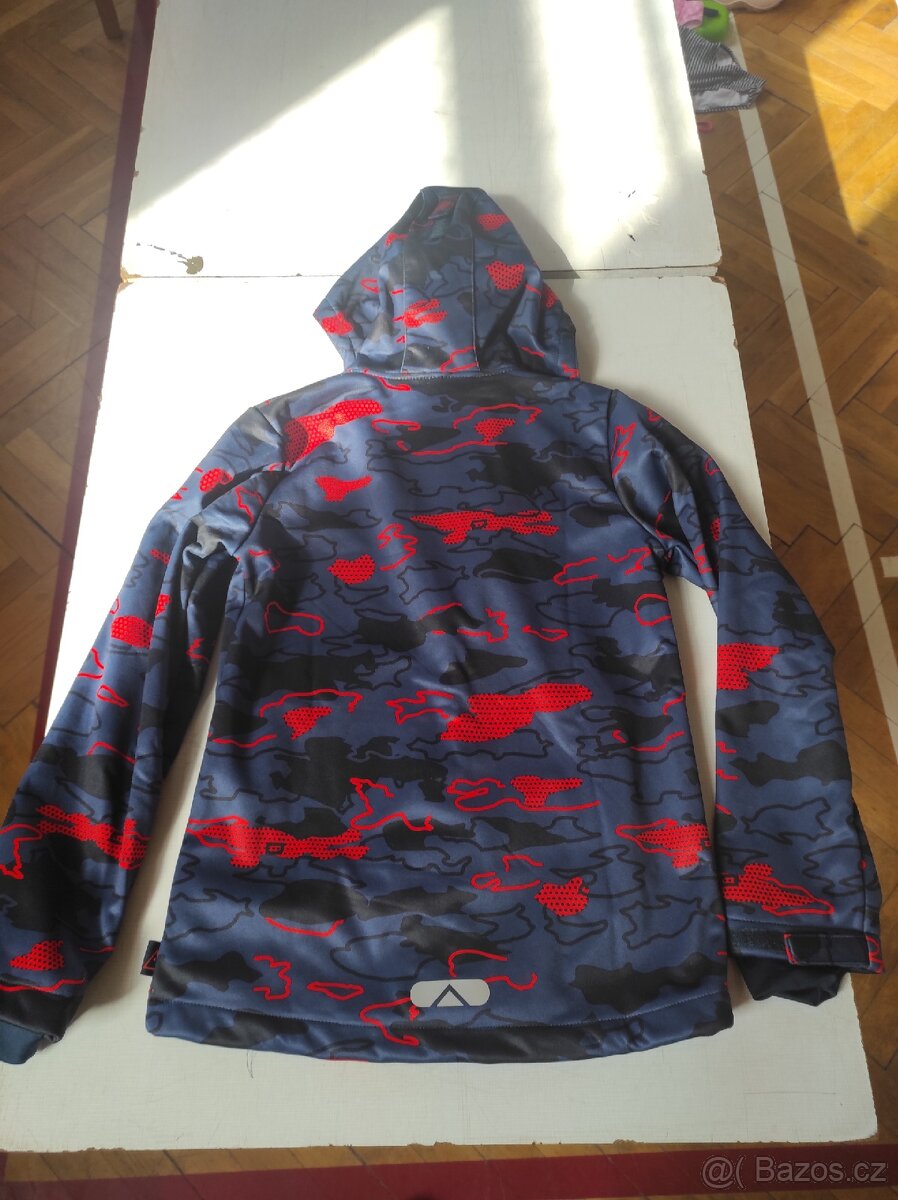 Softshellová bunda s kapucí Rocktrail, nová, vel 146-152 - 4