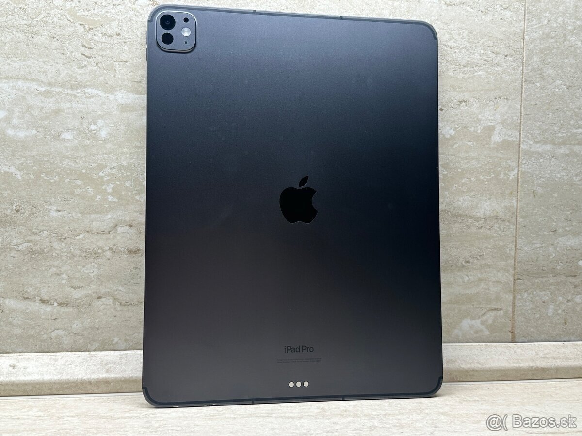 iPad Pro 13 256GB Wi-Fi + Cellular Space Black, 100% batéria - 4