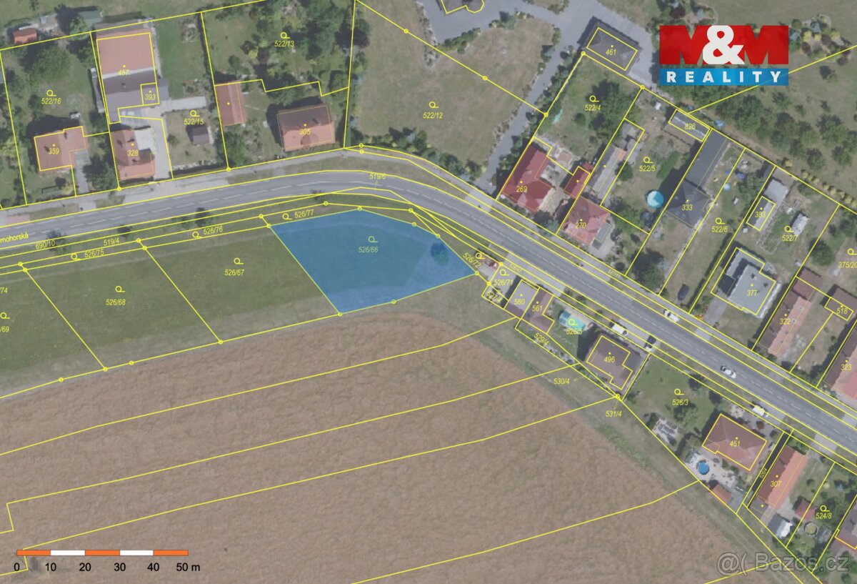 Prodej pozemku k bydlení, 1069 m², Dymokury - 4