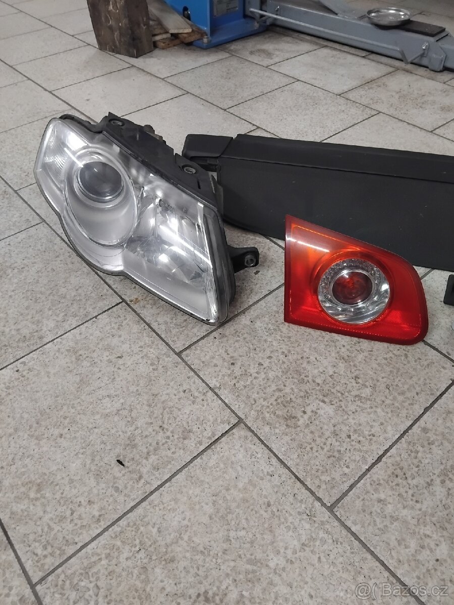 Vw B6 světla, roleta kufru,maska. - 4