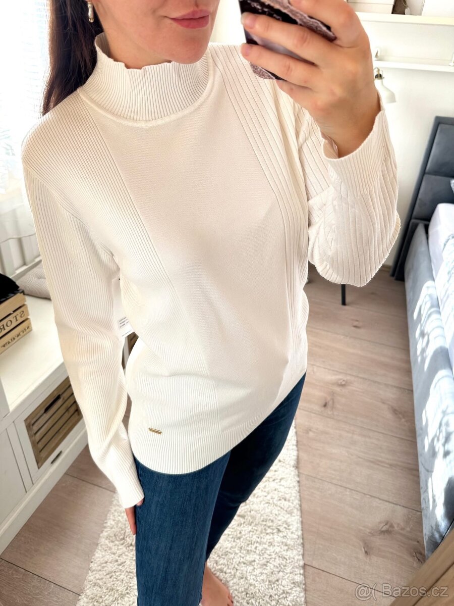 CALVIN KLEIN KRÁSNÝ BÍLÝ ROLÁK - 4