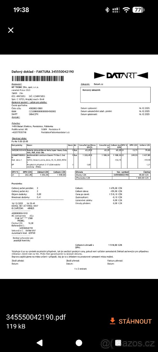 Xiaomi TV box S 3.generace - 4