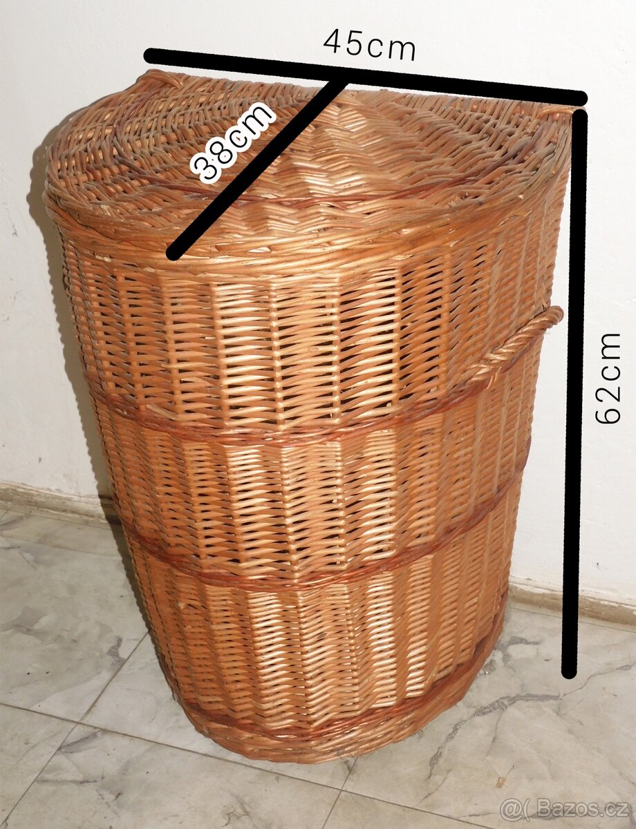 Proutěný prádelní koš - 4