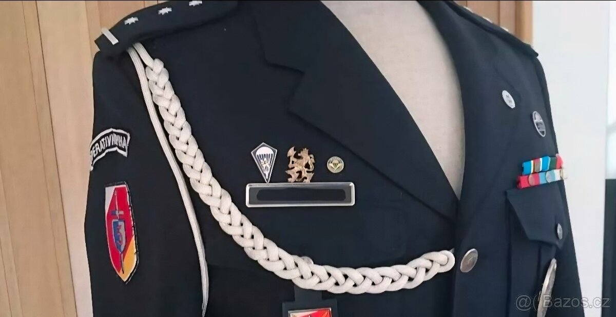 Slavnostní šňůra na uniformu Policie - zlatá - 4