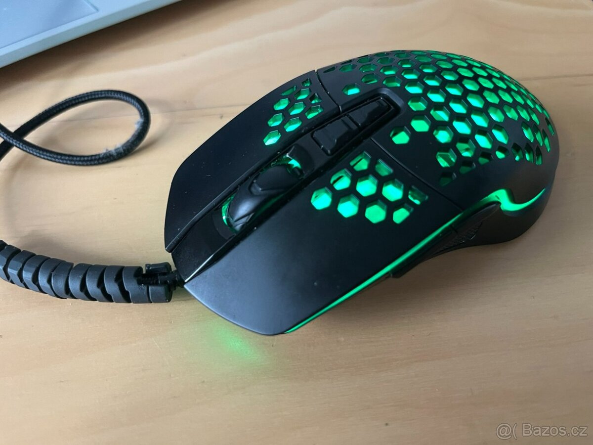 C-TECH Scarab Herní optická/7200 DPI/Černá Myš - 4