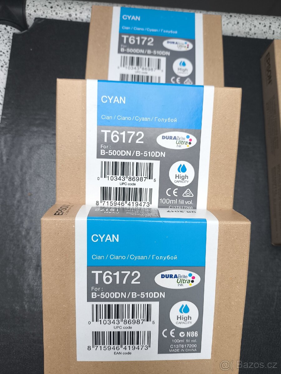 Originální inkoustové náplně Epson B500 / B510DN - 4