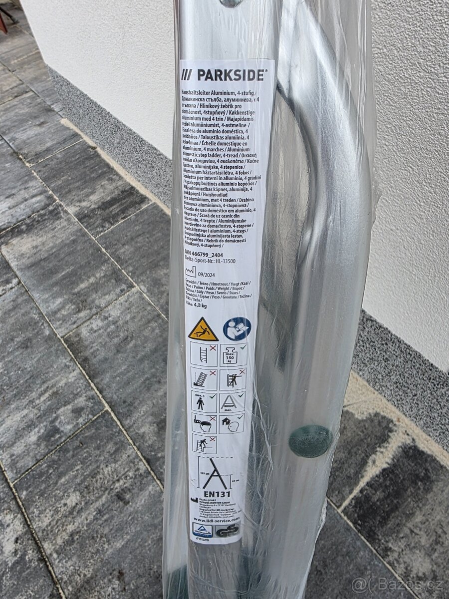Hliníkové schůdky parkside – nové - 4