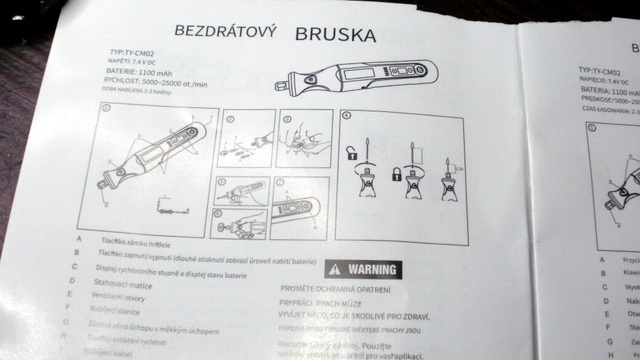 AKU RUČNÍ BRUSKA-NABÍJECÍ. - 4