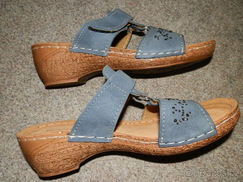 Modré pantofle vel.36 - 4