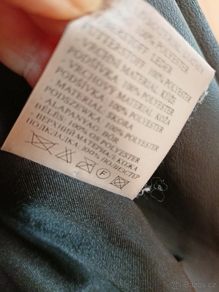 Dámské kožené sako vel. L - 4