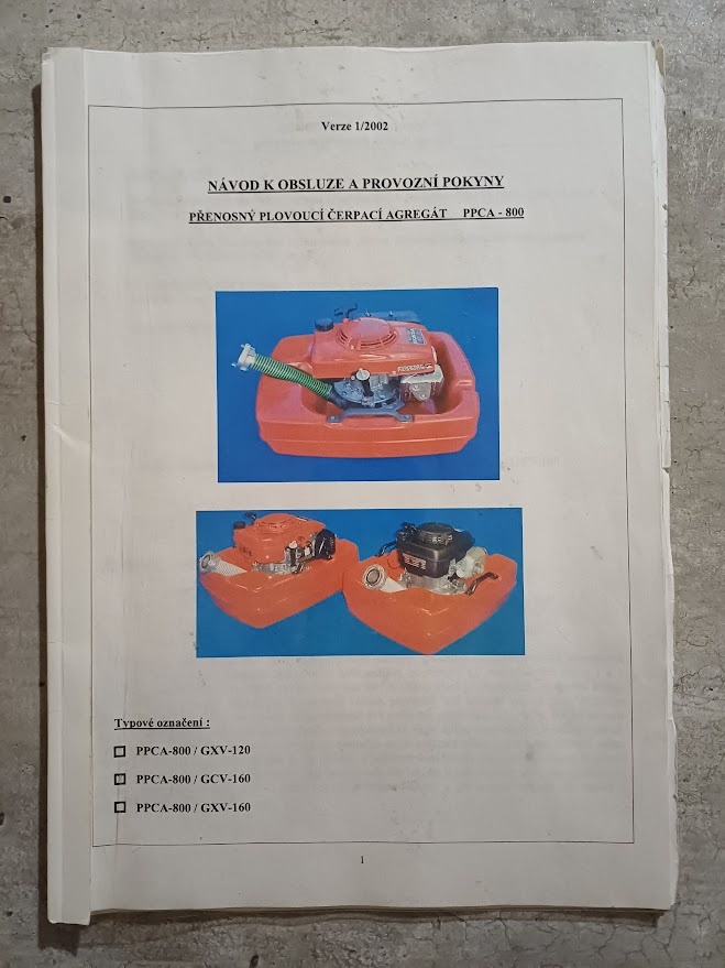 Plovoucí čerpadlo PPCA-800 - 4