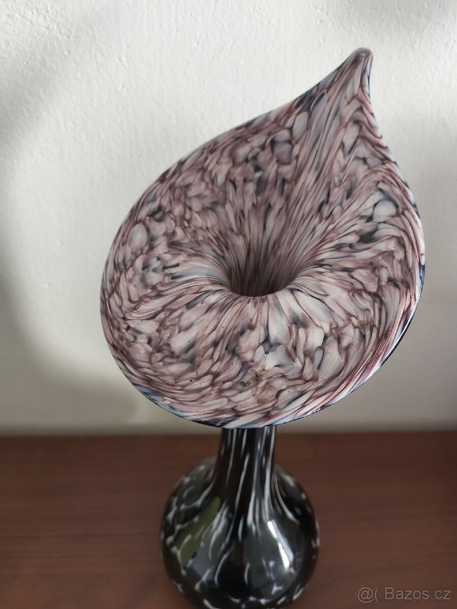 Vintage skleněná váza - 4