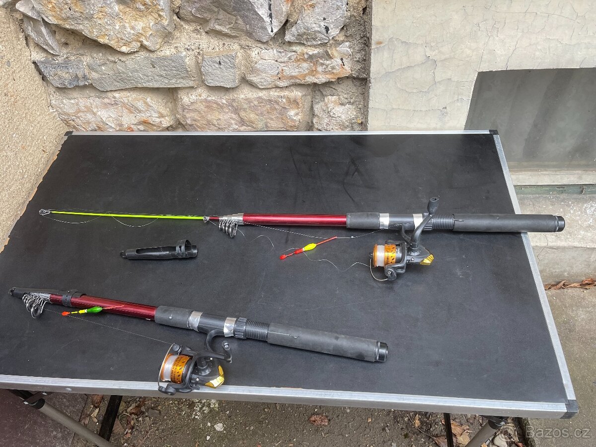 Sada na plavanou. Prut 3.6m Hunter pro, navijak serie 2000 - 4