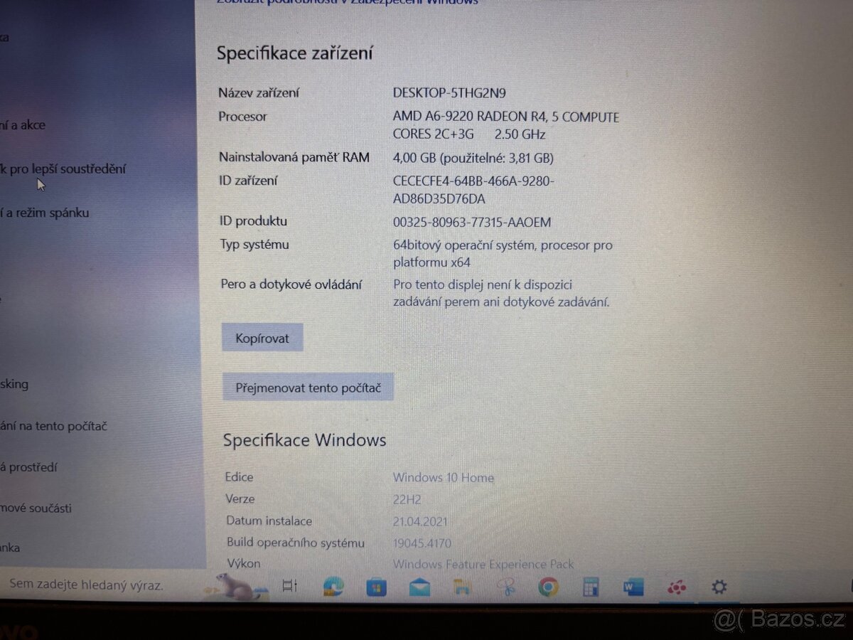 Notebook Lenovo IdeaPad 320 - 4